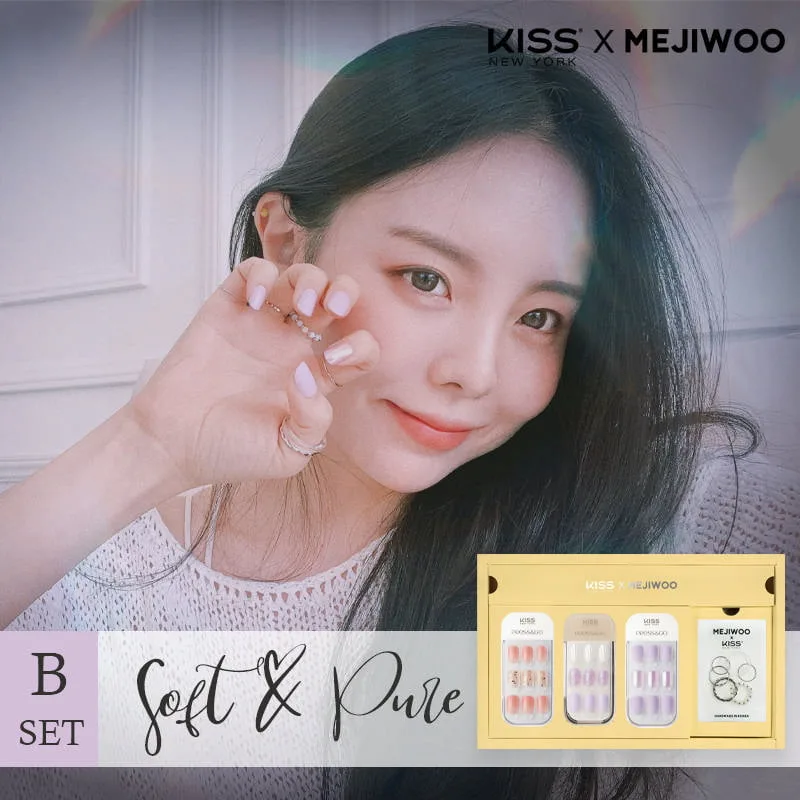 [Hishop Exclusive] [MEJIWOO X KISS NEW YORK] Collaboration Box set. B - Soft & Pure - Image 2