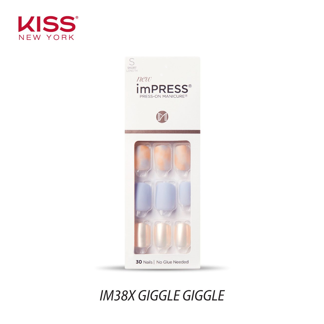 Kiss Impress Press-On Manicure - Giggle Giggle