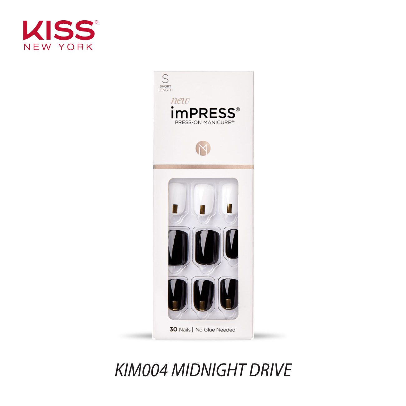Kiss Impress Press-On Manicure - Midnight Drive
