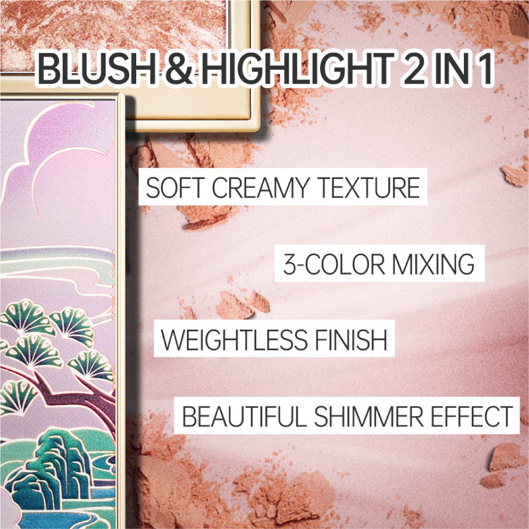 CATKIN 2 In 1 Highlighter & Cheek Blush - Image 3