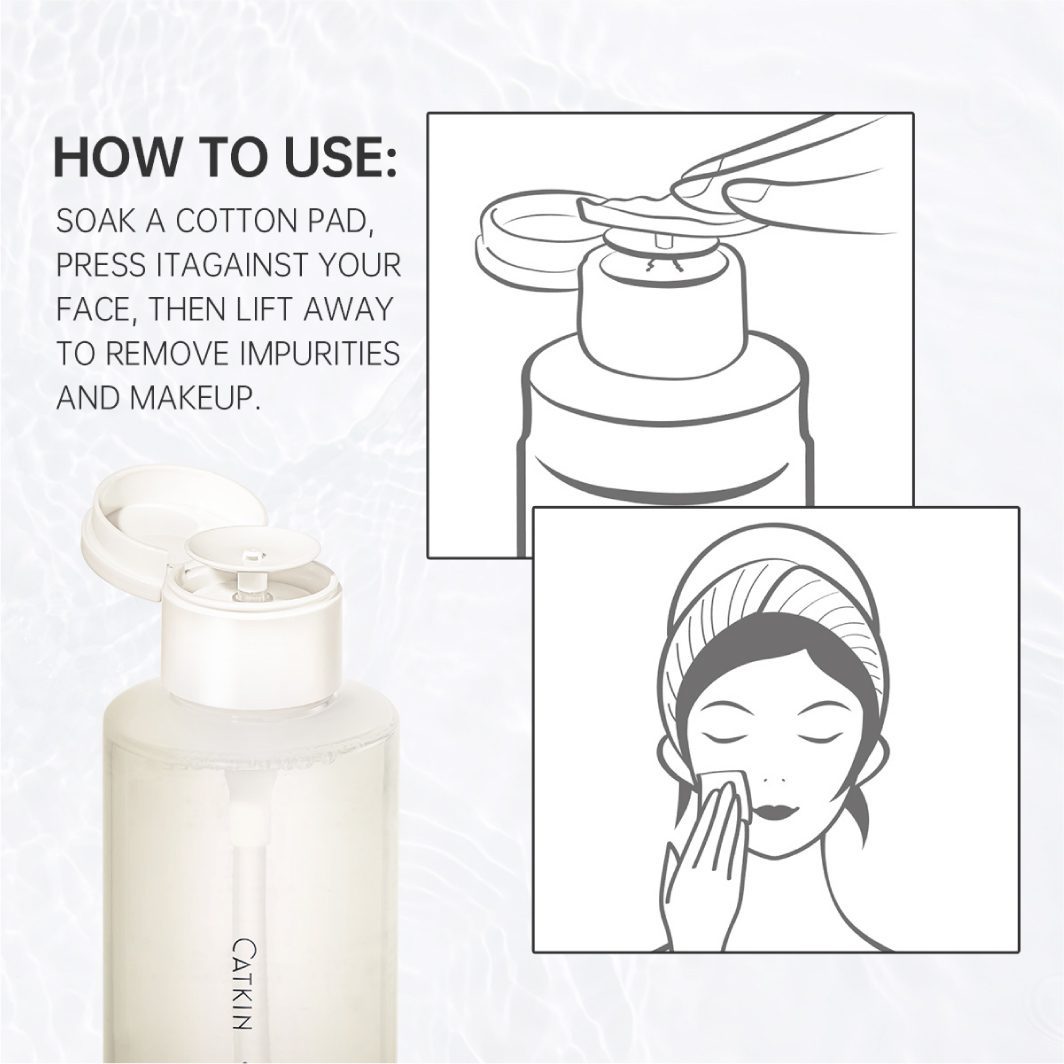 CATKIN Refreshing Makeup Remover Cleansing Water 500ml - Image 7