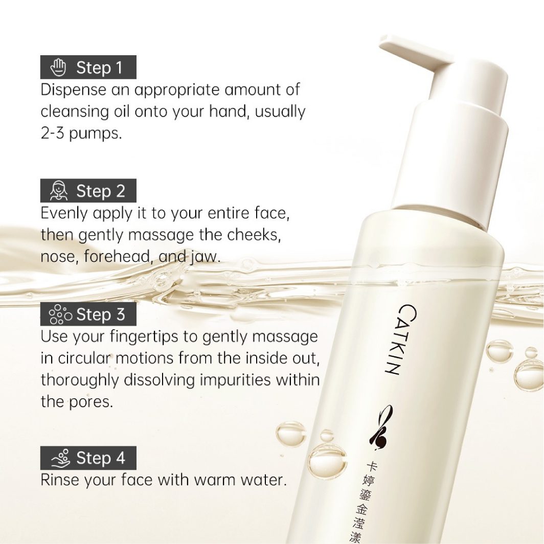 CATKIN Purifying Makeup Remover Deep Cleansing Oil 160ml - Image 3