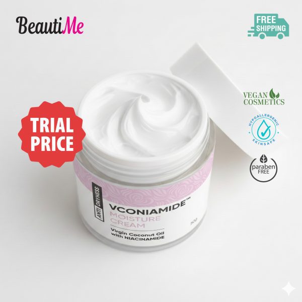 [TRIAL] BeautiMe VCONIAMIDE™ Moisture Cream (50g) Anti Dryness Nourishing Cream with VCO & Niacinamide