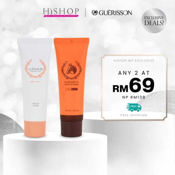 [Hishop Exclusive] Guerisson Moist Day Cream / Bright Me Cream Bundle Promo