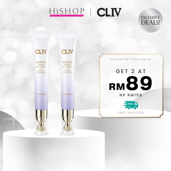 [Hishop Exclusive] CLIV Retinol Lifting Eye Cream Bundle (2 Pcs x 20ml)