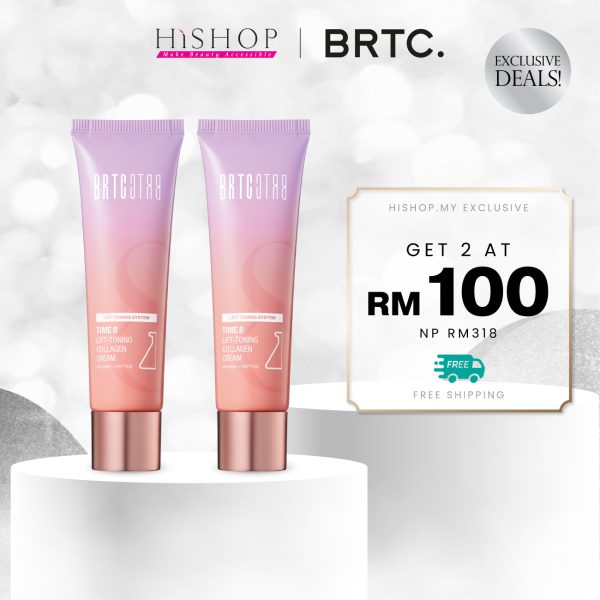 [Hishop Exclusive] BRTC Time 8 Lift-Toning Collagen Cream (80ml x2)