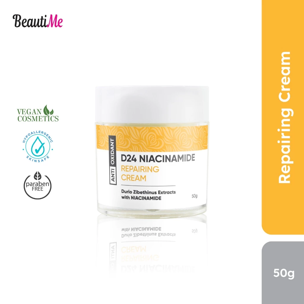 BeautiMe D24 Niacinamide Repairing Cream (50g) Revitalizing Cream with Durian Extract & Niacinamide