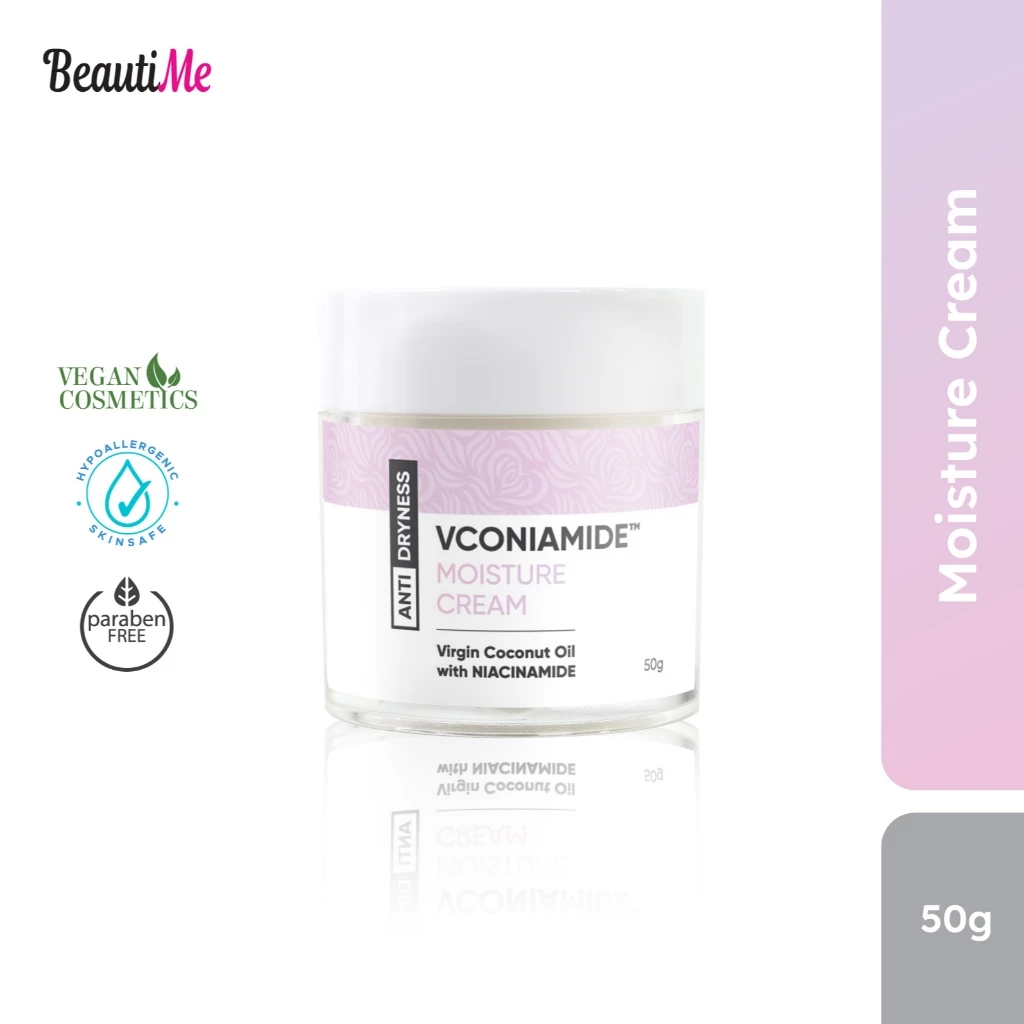 BeautiMe VCONIAMIDE™ Moisture Cream (50g) Anti Dryness Nourishing Cream with VCO and Niacinamide