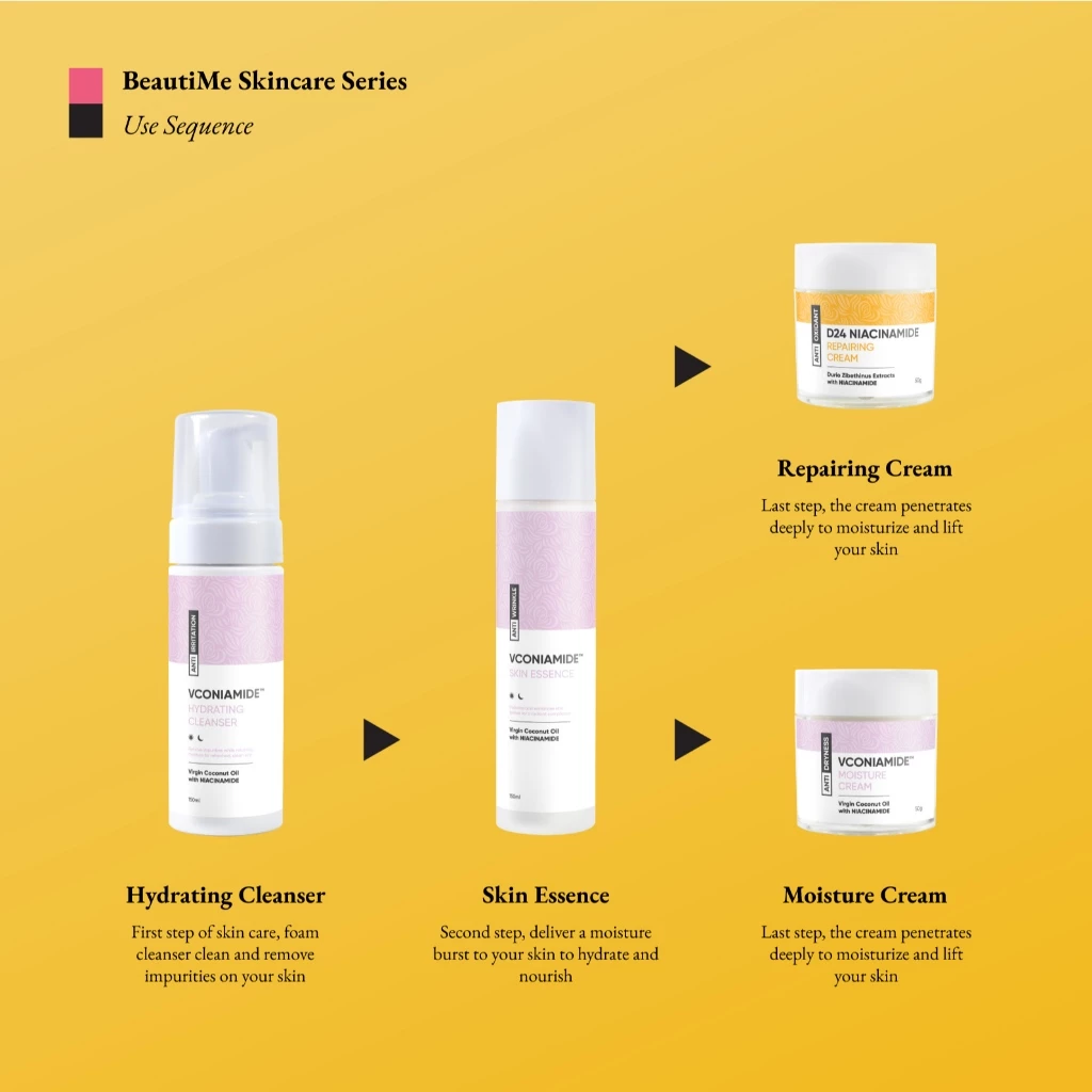 BeautiMe D24 Niacinamide Repairing Cream (50g) Revitalizing Cream with Durian Extract & Niacinamide - Image 3