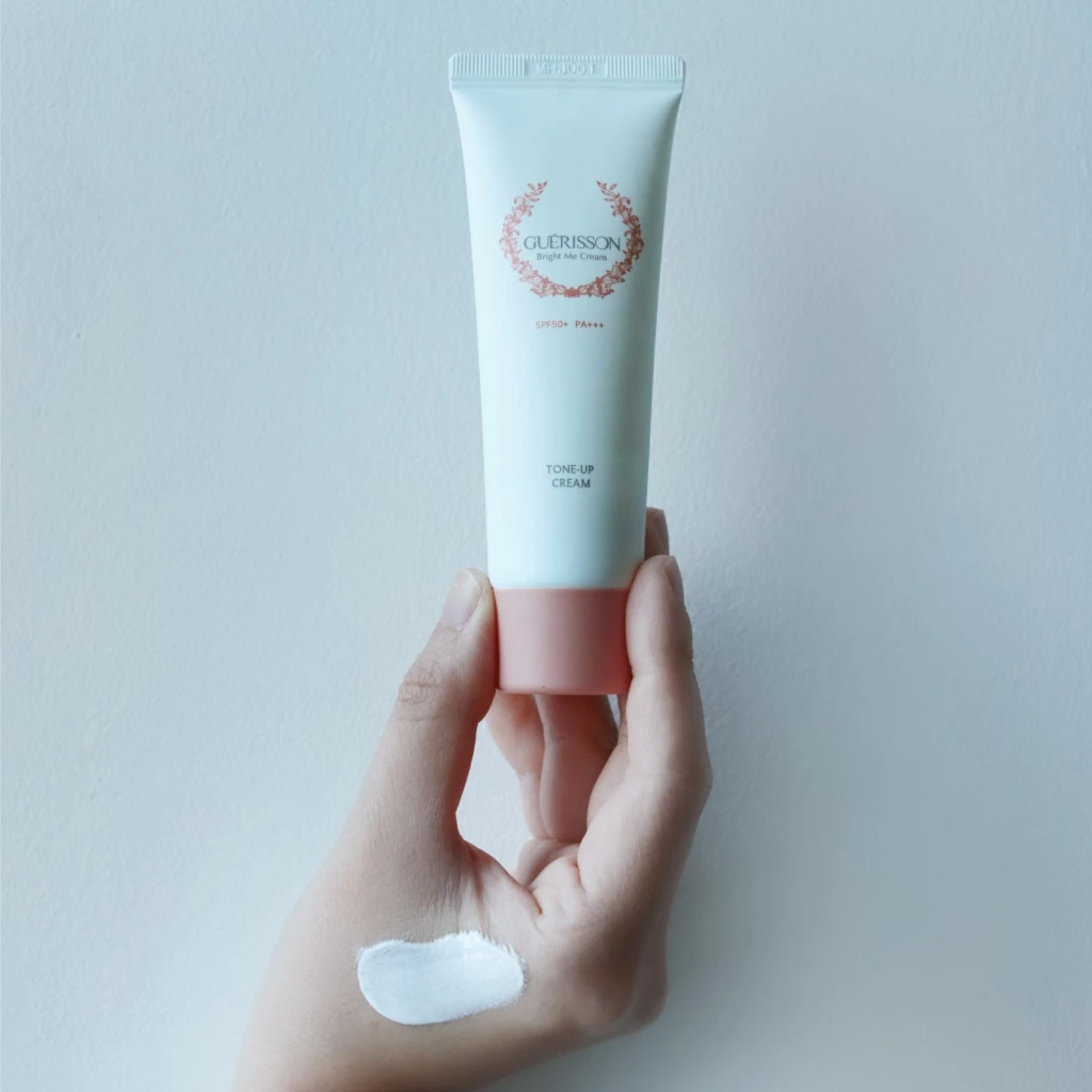 Guerisson Bright Me Cream (40ml) SPF50+ PA+++ UV protection HALAL Certified Whitening Tone Up Cream - Image 2