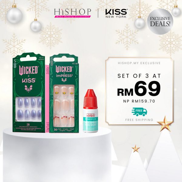 [12.12 Sale] KISS Wicked Nails & Powerflex Nail Glue Bundle