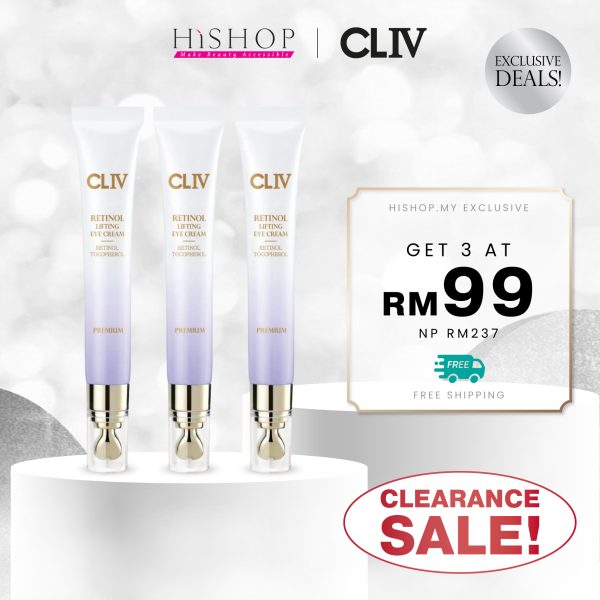 [Hishop Exclusive] CLIV Retinol Lifting Eye Cream Bundle (20ml x 3 Pcs)