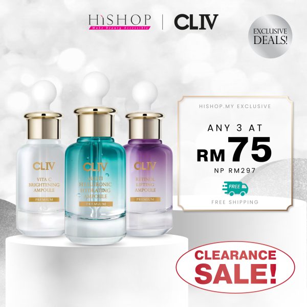 [Hishop Exclusive] CLIV Ampoule Bundle (30ml x 3 Pcs) (Choose any 3)
