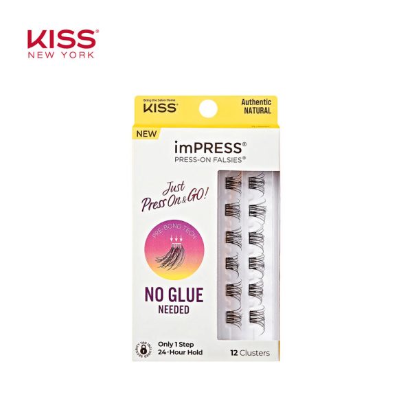 Kiss imPRESS Falsies - Authentic Natural (12mm-14mm)