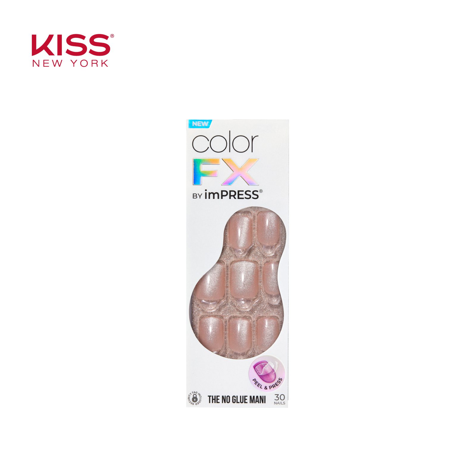 Kiss imPress colorFX - Starstruck NO GLUE instant mani Press On Nails with pre-applied adhesive