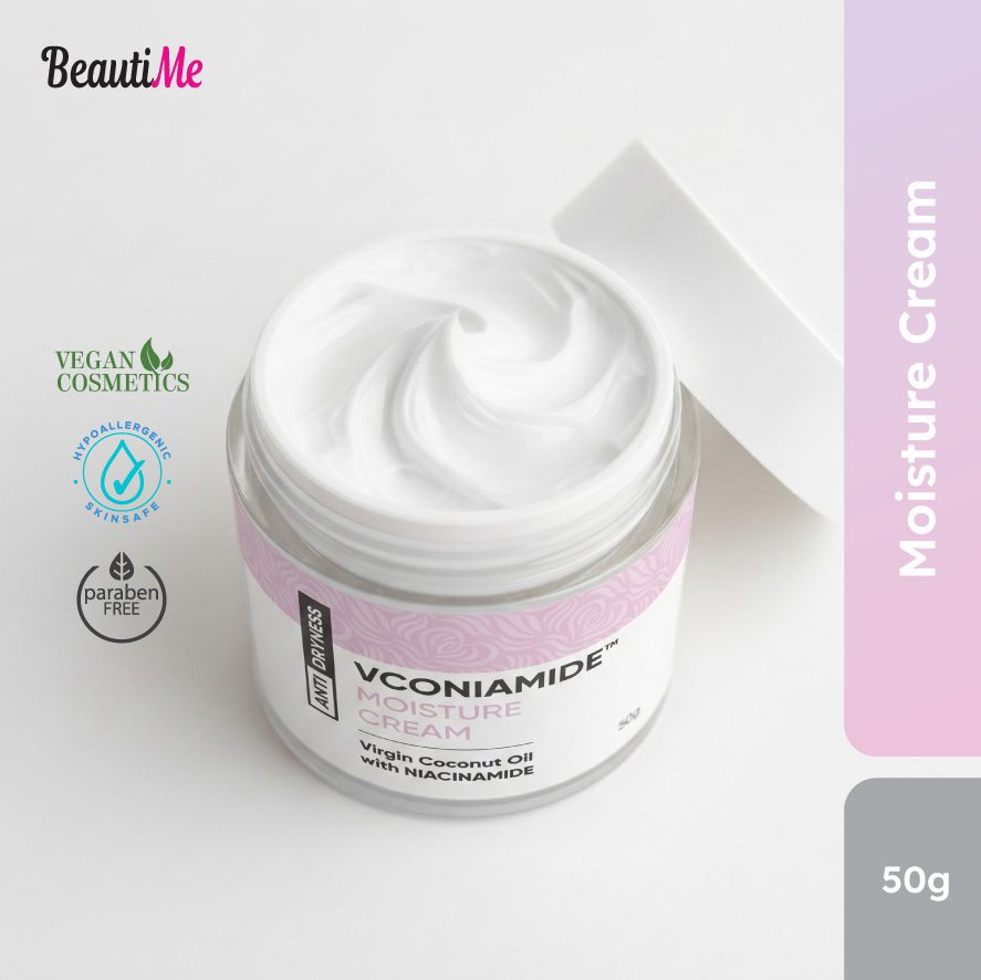 BeautiMe VCONIAMIDE™ Moisture Cream (50g) Anti Dryness Nourishing Cream with VCO and Niacinamide
