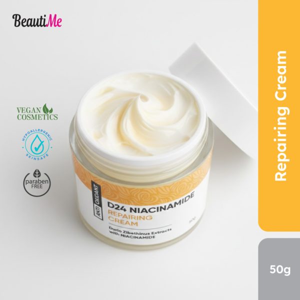 BeautiMe D24 Niacinamide Repairing Cream (50g) Revitalizing Cream with Durian Extract & Niacinamide