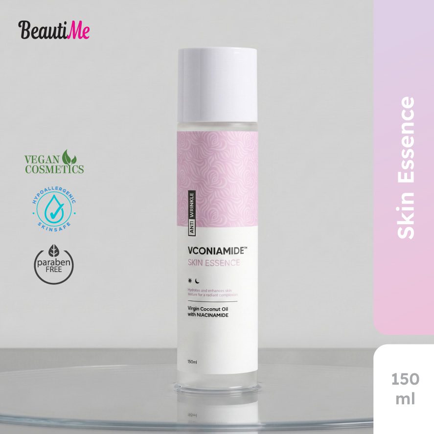 BeautiMe VCONIAMIDE™ Skin Essence (150ml) Anti Wrinkle Hydrating Brightening Essence with VCO and Niacinamide