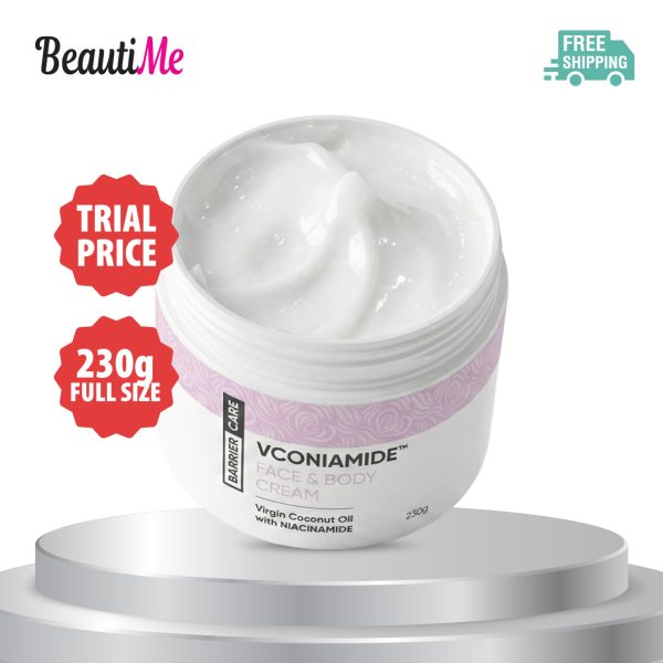 [TRIAL] BeautiMe VCONIAMIDE™ Face & Body Cream (230g) Barrier-Restoring VCO Repairing Hydration Niacinamide
