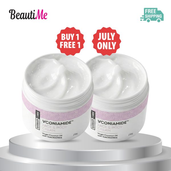 [B1F1] BeautiMe VCONIAMIDE™ Face & Body Cream (230g) Barrier-Restoring VCO Repairing Hydration Niacinamide (Buy 1 Free 1 Deal)