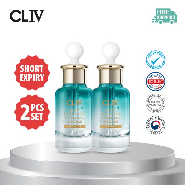 [CLEARANCE] CLIV Multi Hyaluronic Hydrating Ampoule 30ml (2 Pcs Set)