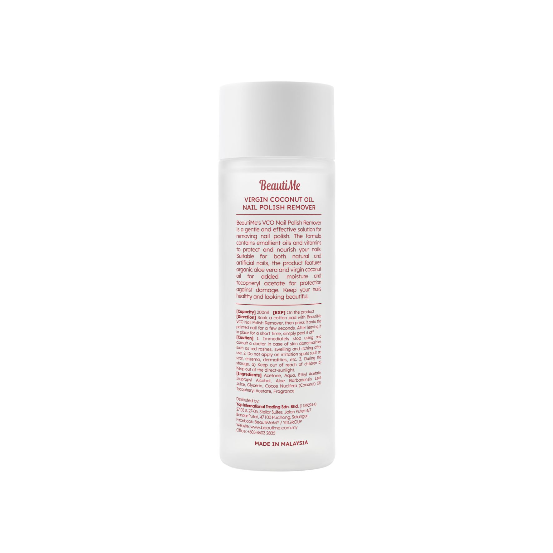 BeautiMe VCO Nail Polish Remover (200ml) - Image 3