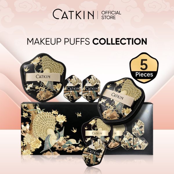 CATKIN Phoenix Makeup Puffs Collection 5 Pcs Set Gentle on skin Dry & Wet Use