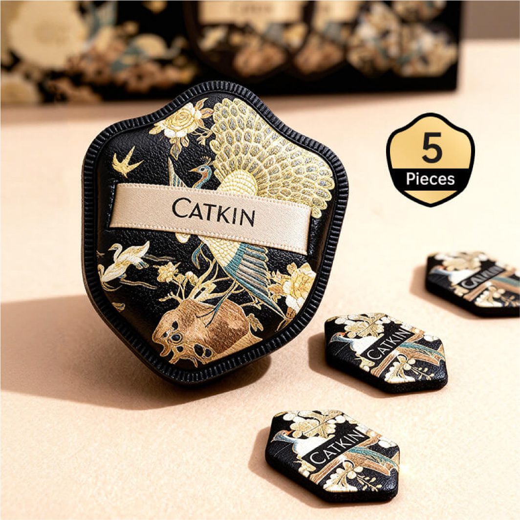 CATKIN Phoenix Makeup Puffs Collection 5 Pcs Set Gentle on skin Dry & Wet Use - Image 4