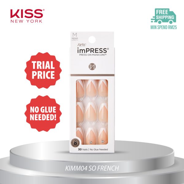 [TRIAL PRICE] Kiss Impress Press-On Manicure - So French