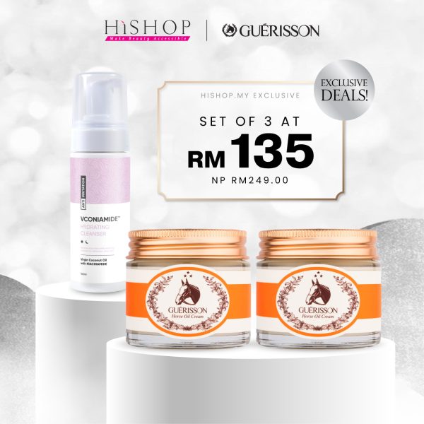 [EXCLUSIVE] Guerisson 9 Complex Cream 3rd Generation x 2 FREE BeautiMe Hydrating Cleanser