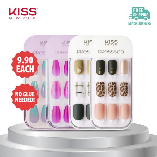 [TRIAL] Kiss New York Press & Go Air Fit / Coffin Nails (No Glue Needed)