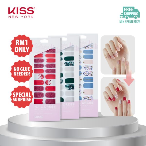 [SURPRISE] Kiss New York Gel Skinny Fit Press On Nail Sticker (Manicure / Pedicure)