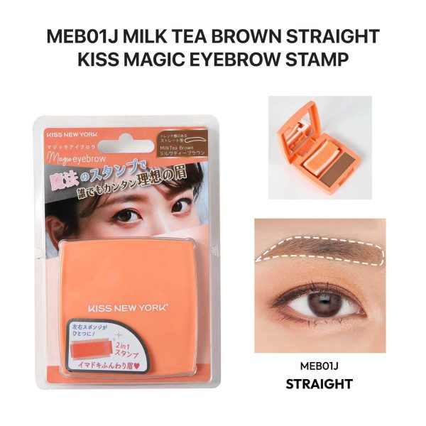 [not for sale] KISS Magic Eyebrow Stamp Milk Tea Brown Straight (MEB01J)